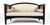 A finely upholstered (JAB Germany fabric) northern European Empire sofa / settee with bolster cushions. The sofa is well...