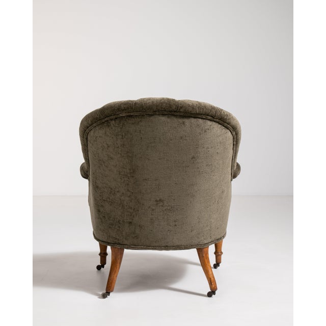 Napoleon III Upholstered Armchair, Second Empire Style, France, Circa 1880 For Sale In Greensboro - Image 6 of 14
