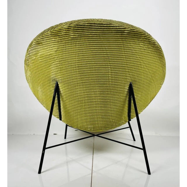 Metal Late 20th Century Mid-Century Modern Style Scoop Chair For Sale - Image 7 of 13