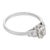 1930s Art Deco Gia 1.09 Carat Old Mine Cut Diamond Platinum Engagement Ring, Size 7.5 For Sale - Image 4 of 8
