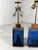 1960s Large Blue Green Table Lamp Bases, 1960s, Set of 2 For Sale - Image 5 of 17