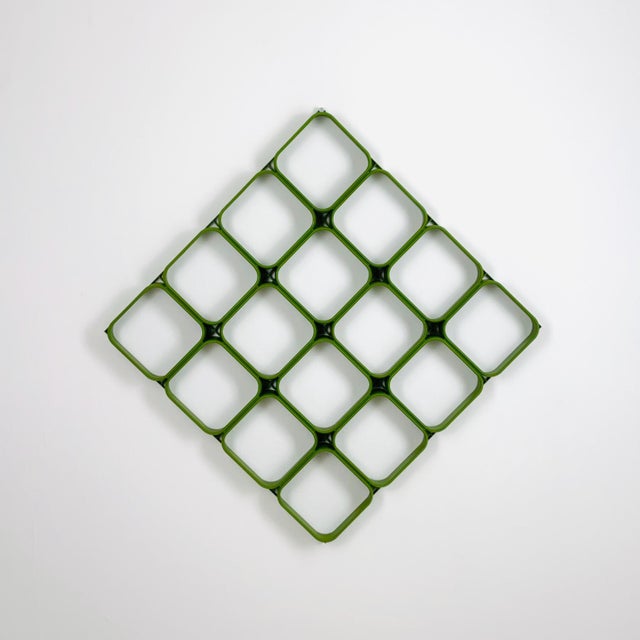 Space Age Green Plastic Wall or Ceiling Panels System, Switzerland, 1970s For Sale - Image 5 of 11