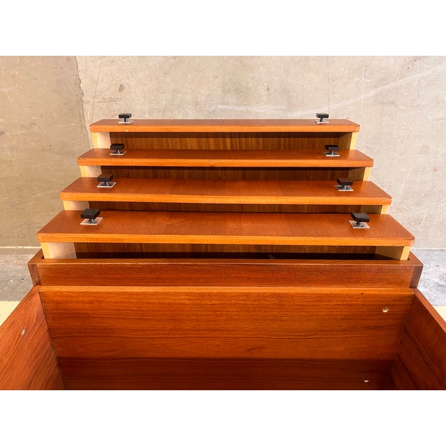 Wood Vintage Bookcase by Combineurop, 1960s For Sale - Image 7 of 9