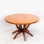 Brown Monumental Mid Century Modern Expandable Pedestal Base Dining Table in Walnut For Sale - Image 8 of 15