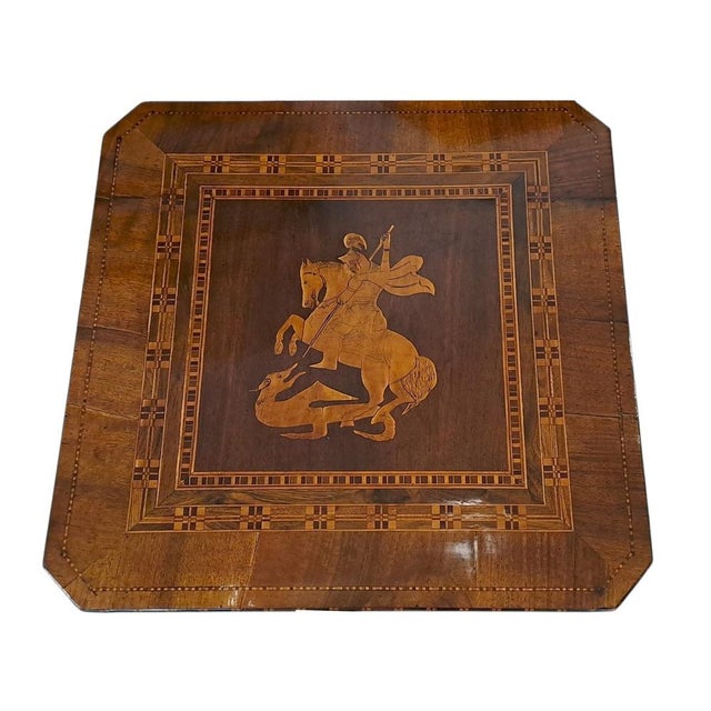 Wood Square Table from Rolo Manufacture, 1800s For Sale - Image 7 of 10
