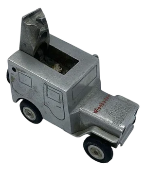 1940s Hand Machined Willys Jeep Ges-Gesch Table Lighter, West Germany by by Baier