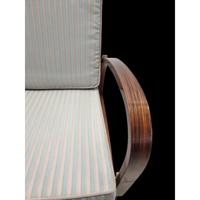 Adjustable Walnut Bentwood H-70 Lounge Chair attributed to Jindrich Halabala, 1930s For Sale - Image 4 of 8