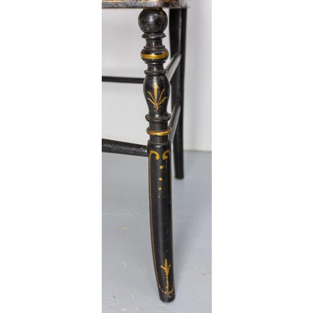 Set of Late 19th Century Napoleon III French Fabric and Painted Wood Chairs For Sale - Image 13 of 14