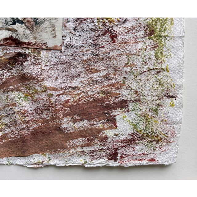Burgundy Purvis Young (American, 1943–2010) – Untitled (Equestrian Procession & Haloed Figures), Mixed Media & Collage on Rag Paper, C. 1990s For Sale - Image 8 of 10
