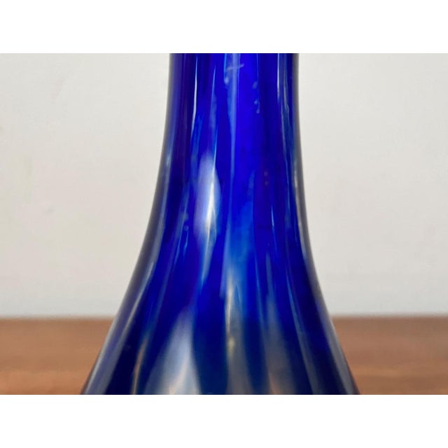 Vintage Flower Murano Glass Vase For Sale - Image 9 of 18