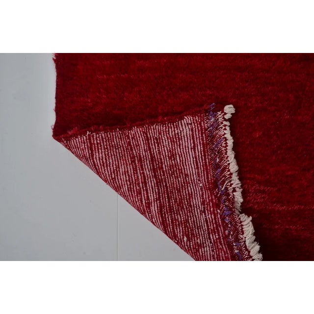Vintage Anatolian Angora Wool Rug For Sale - Image 9 of 10