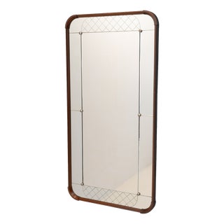 Large Rounded Corner Harlequin Mirror, 1960 For Sale