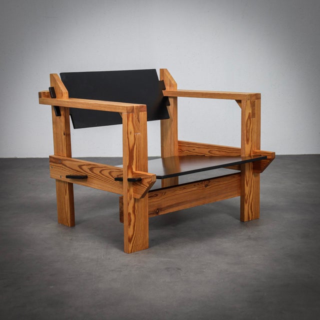 1960s Dutch Pine Lounge Chairs by Wouter Fens, 1960s, Set of 2 For Sale - Image 5 of 15