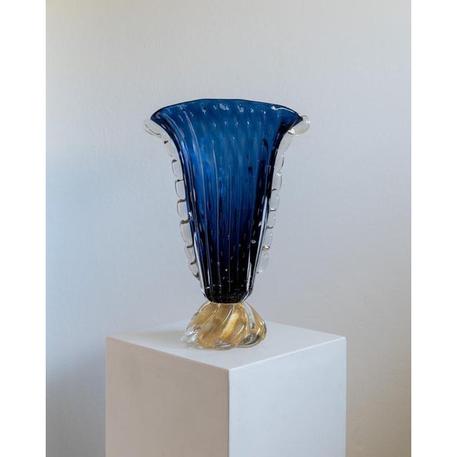 Vintage Murano Glass Vase by Barovier, 1960s For Sale - Image 10 of 15