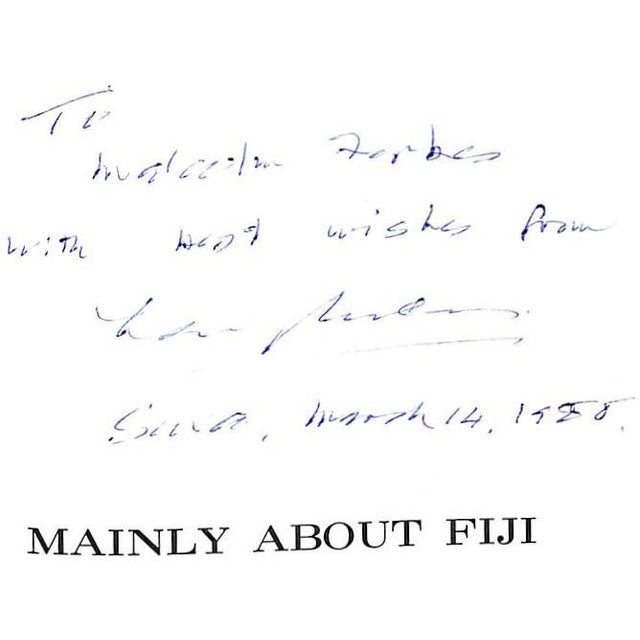 USHER, Len Inscribed to Malcolm Forbes with best wishes from the author [146] pp. Privately Printed 1987 8 1/2" x 6 1/4"...