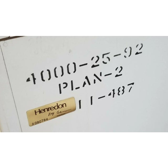 Henredon Plan 2 by Roy Coleman Asian Style Faux Goat Skin Lacquered Bar Buffet For Sale - Image 9 of 13