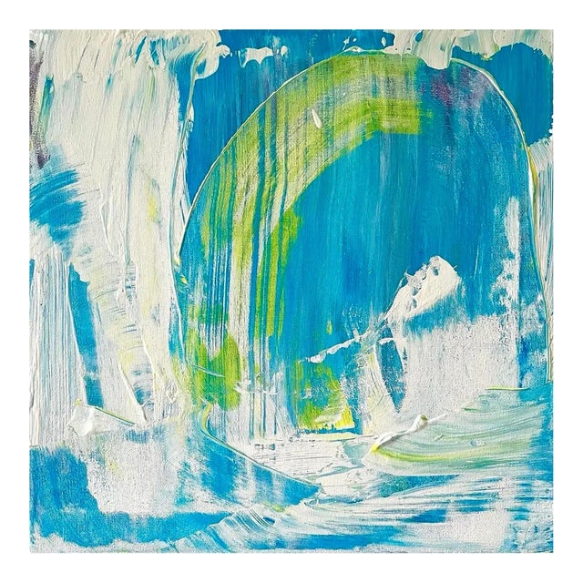 Matthew Izzo Acrylic Abstract Painting on Canvas, Titled Beach Day For Sale