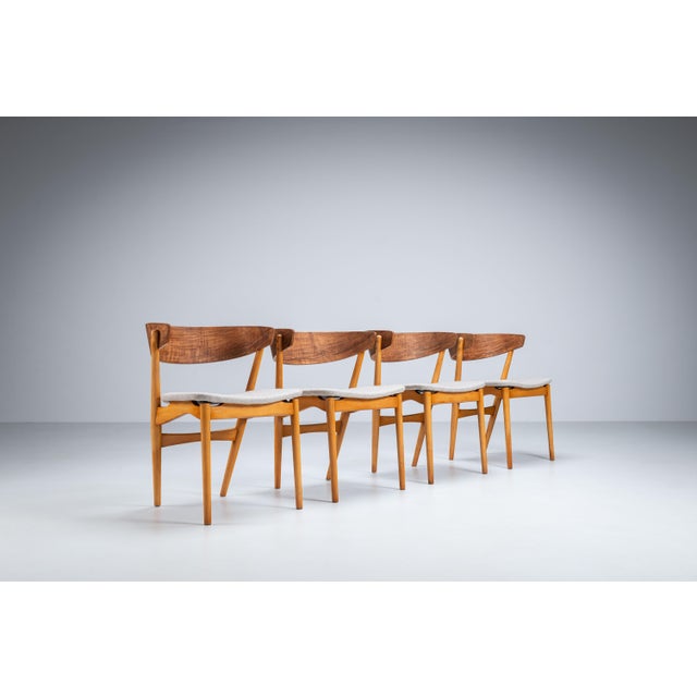 No. 7 Dining Chairs by Helge Sibast for Sibast, 1950s, Set of 4 For Sale - Image 3 of 15