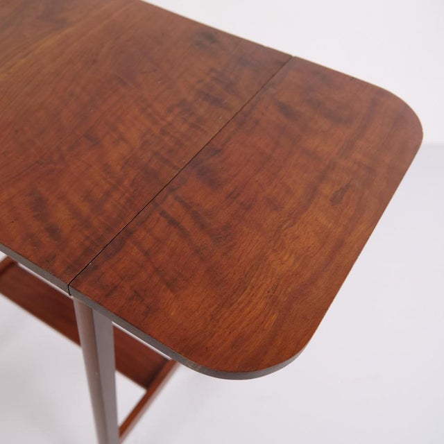 Wood Danish Mahogany Drop-Leaf Side Table, 1920s For Sale - Image 7 of 11