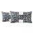 Onyx Velvet Lumbar Pillow Covers- A Pair For Sale