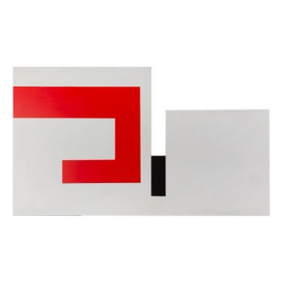 Bruno Munari, Positivo Negativo, 1980s, Wooden Panel For Sale