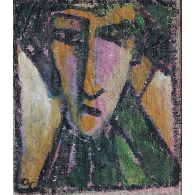 Florentine School Artist, Hidden Portraits XVIII, 1990s, Acrylic on Canvas, Framed For Sale - Image 4 of 10