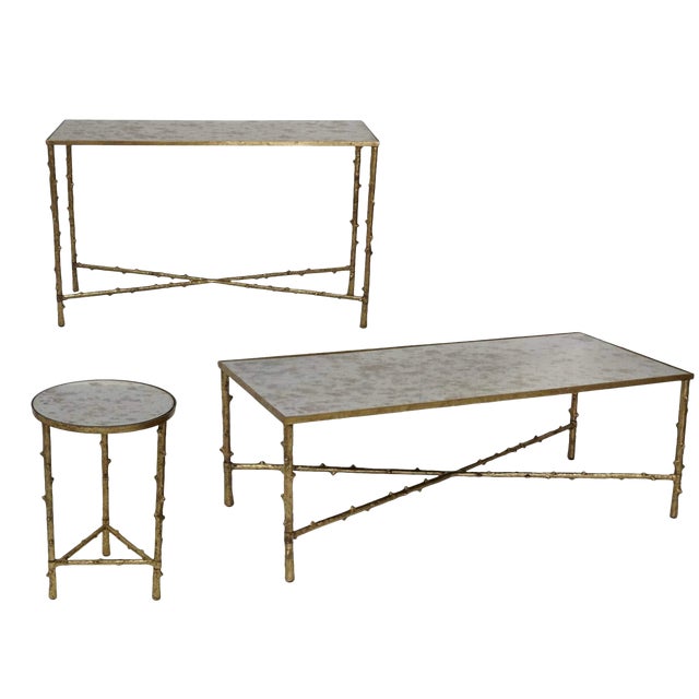 Contemporary Glostrup Coffee Table Console Table End Table Set 3 Pieces Chairish