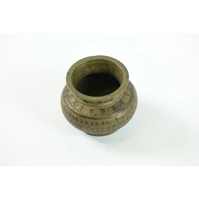 Antique Brass Jar
