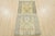 Oushak Runner 2’7” X 8’1” Ivory Wool Tribal Hand-Knotted Oriental Rug For Sale - Image 11 of 12