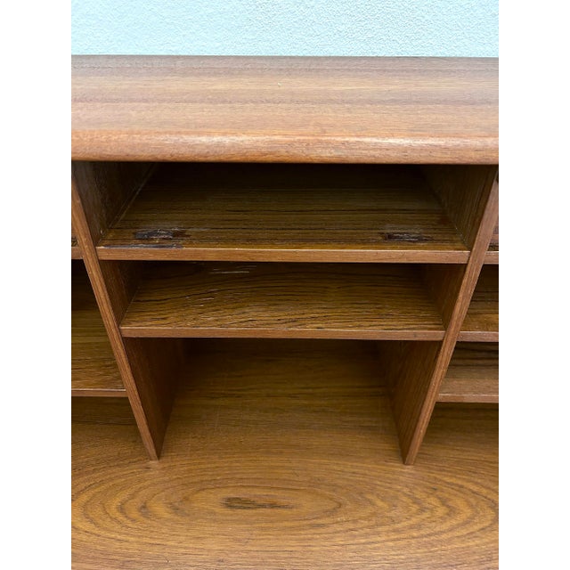 Brown Vintage Secretaire in Teak from Bernhard Pedersen & Son For Sale - Image 8 of 18