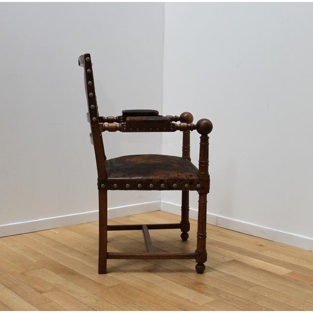 Set of Henri II Style Armchairs For Sale - Image 9 of 12