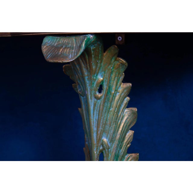 Mid-Century Cristal Art Console Table with Mirror and Sconces, 1950 For Sale - Image 10 of 14