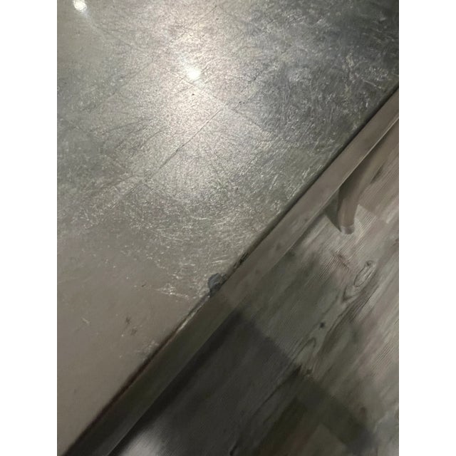 Ferguson Copeland Silver Leaf Coffee Table With Curved Sabre Legs For Sale - Image 13 of 15
