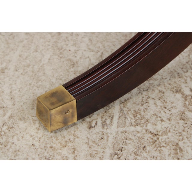 Brown Henkel Harris Model 2235 Mahogany Inlaid Dining Table For Sale - Image 8 of 18