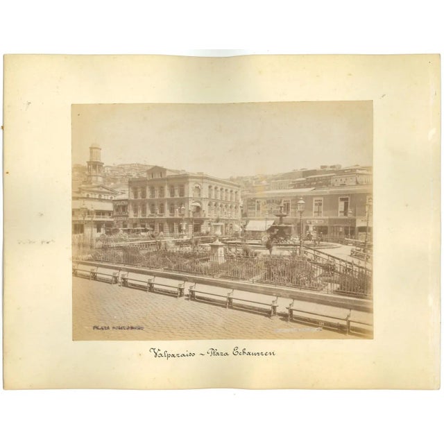 Unknown, Ancient Views of Valparaiso, Vintage Photos, 1880s, Set of 2 For Sale - Image 3 of 3