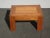 Vintage Monterey Style Oak Footstool Bench W Brass Corners For Sale - Image 12 of 12