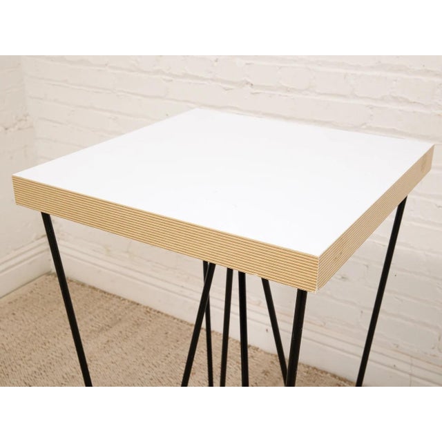Mid 20th Century Tall Hairpin Leg Table For Sale - Image 4 of 10