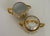 1910s Pickard Hand-Painted Gilt Greek Key Creamer and Sugar Set For Sale - Image 4 of 8