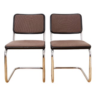 Set of Cantilever S32 Chairs by Marcel Breuer for Thonet, 1970s For Sale