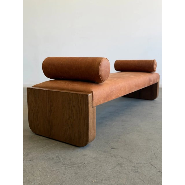 2020s La Luna Daybed - In Aged Leather For Sale - Image 5 of 16
