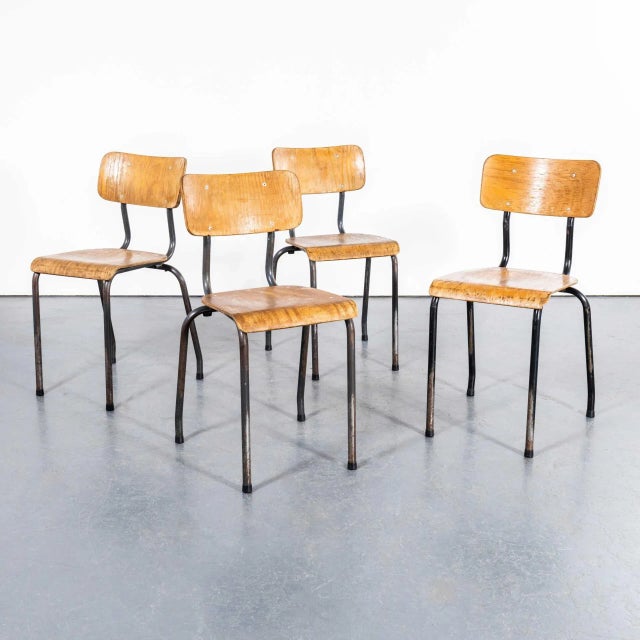 French Stacking Dining Chair, 1960s For Sale - Image 9 of 14