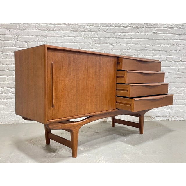 Wood Mid Century Modern Styled Handmade Sculptural Credenza / Media Stand / Sideboard For Sale - Image 7 of 13