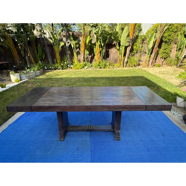 1940’s French Art Deco Cerused Oak Dining Table For Sale - Image 11 of 12