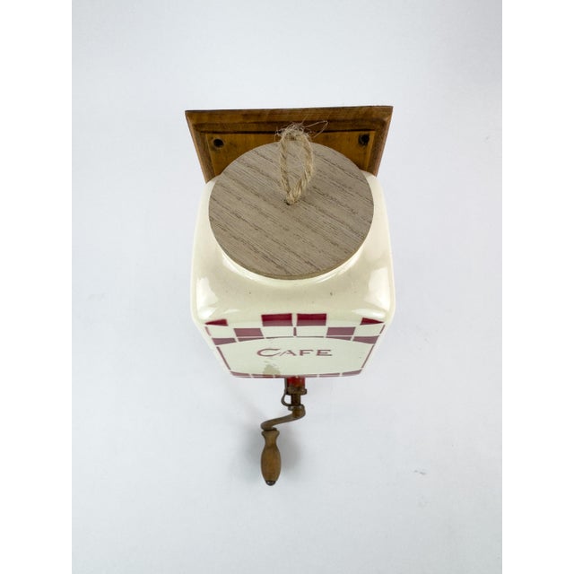 Vintage French Dalto Wall-Mounted Coffee Grinder, Peugeot Frères Mechanism, C. 1930–1950 For Sale - Image 12 of 15