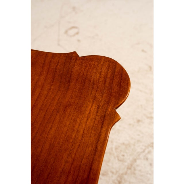 Dr Dimes Cherry & Tiger Maple Porriger Tea Table For Sale - Image 4 of 12