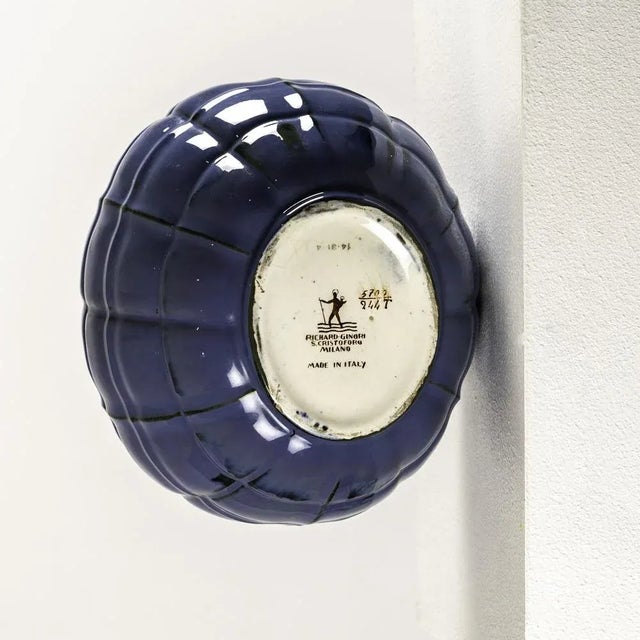 A fine double handled vessel vase with panes manufactured between 1923-30 by the Richard-Ginori works of San Cristoforo,...