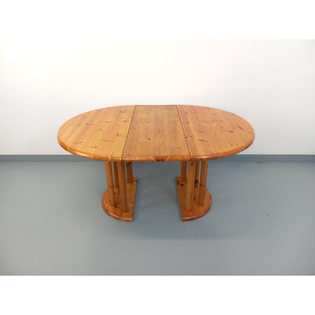Vintage Scandinavian Round Dining Table in the style of Rainer Daumiller, 1960s For Sale - Image 11 of 18
