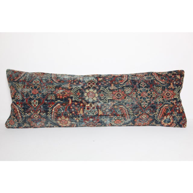 Here i am listing a 100% Handmade double knotted rug pillow cover, made from antique Persian tribal carpet rug. This’s a...