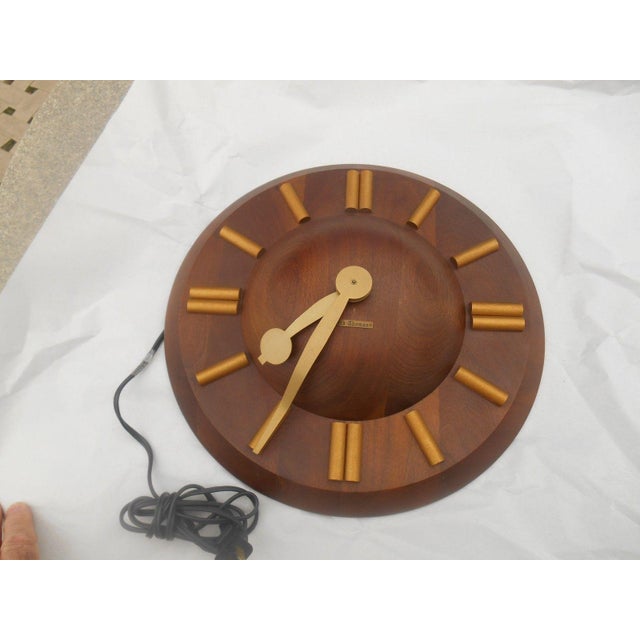 MidCentury Atomic Seth Thomas Electric Plaza Wall Clock Chairish