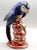 1960s Large Italian Majolica Parrot Figurine 10.5" Height For Sale - Image 5 of 9